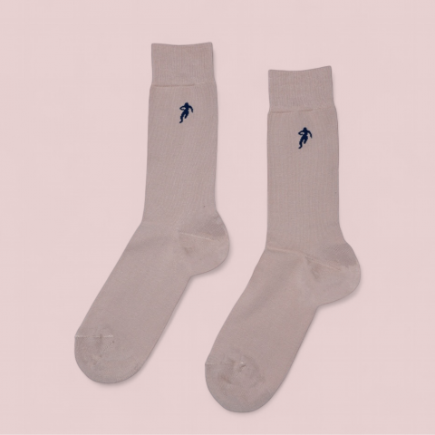 Chaussettes homme beige