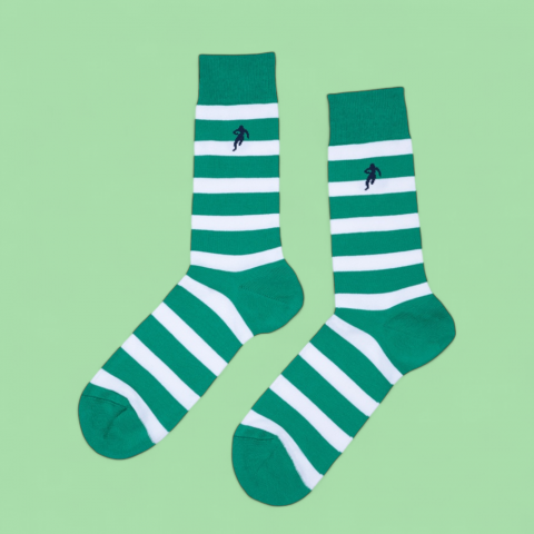 Chaussettes rugby verte