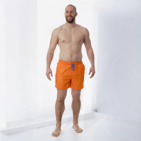 Short de bain orange 