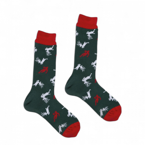 Chaussettes de Noël vertes