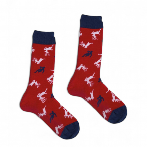 Chaussettes de Noël rouges