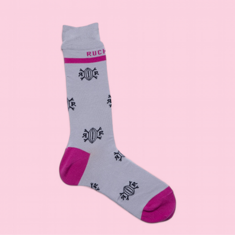 Chaussettes à motifs gris foncé