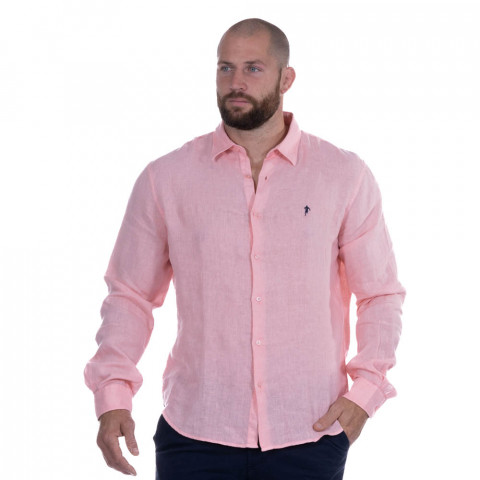 Chemise homme rose discount clair