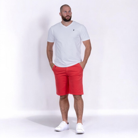 Bermuda Chino 588 Ruckfield rouge moyen