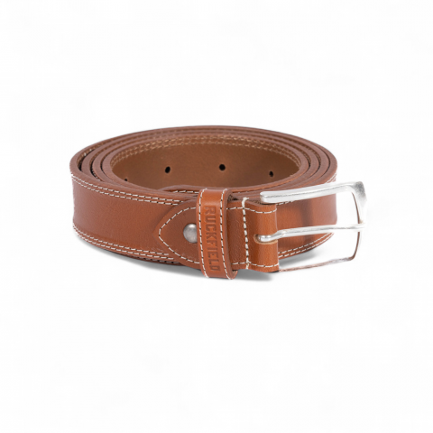 Ceinture Ruckfield Rugby Elégance en cuir marron