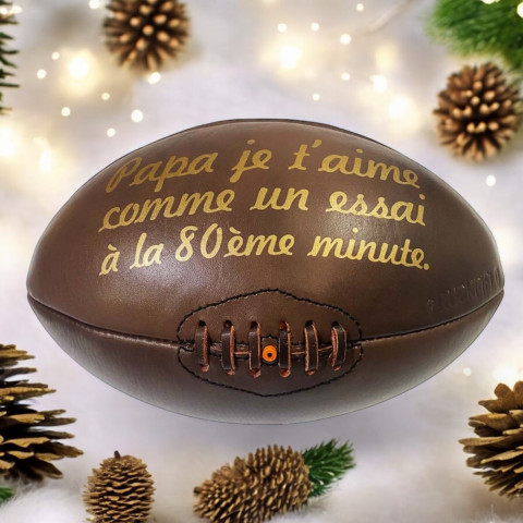 Ballon Papa je t'aime comme un essai à la 80ème minute