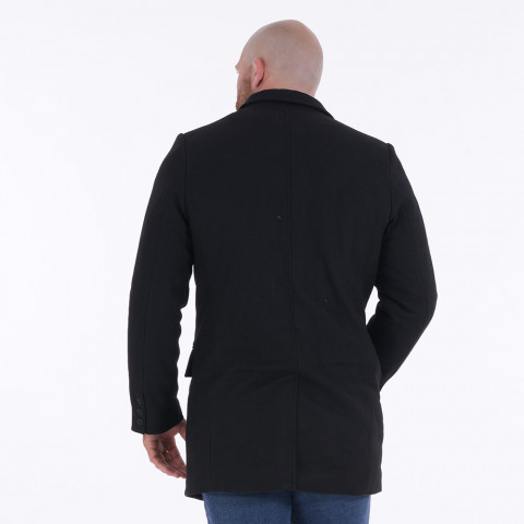 Manteau drap de laine Ruckfield noir 