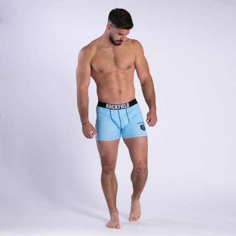 Boxer French Rugby Club bleu turquoise