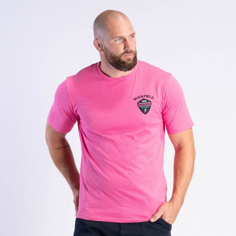 T-shirt Rugby Maori Ruckfield fuschia