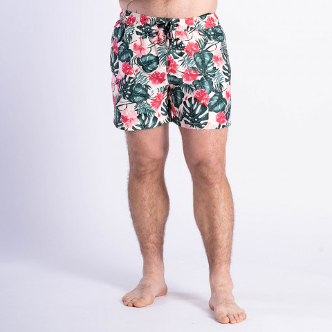 Boardshort Ruckfield Tropical Rugby blanc cassé