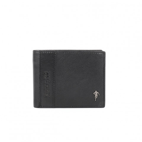 Portefeuille noir en cuir Ruckfield homme