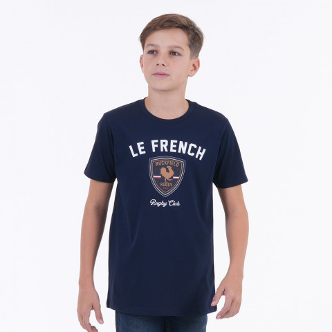 T-shirt garçon Le French bleu marine 