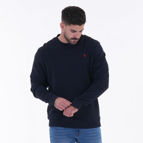 Pull léger col rond Ruckfield bleu marine