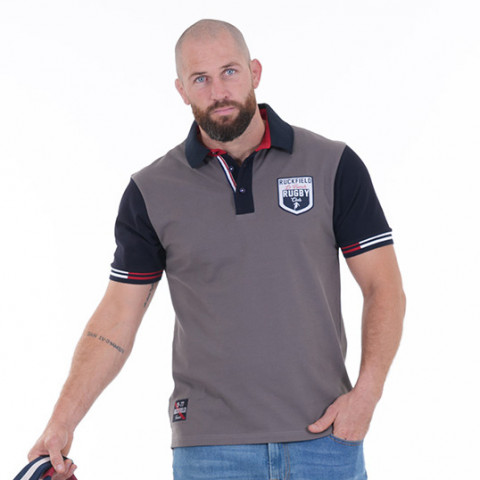 Polo gris foncé French Rugby Club Ruckfield