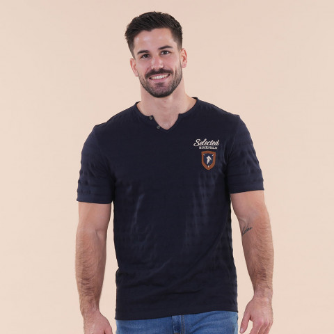 T-shirt Ruckfield Selected Rugby bleu marine