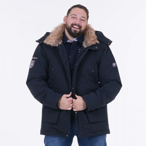 Parka à capuche Ruckfield Club bleu marine