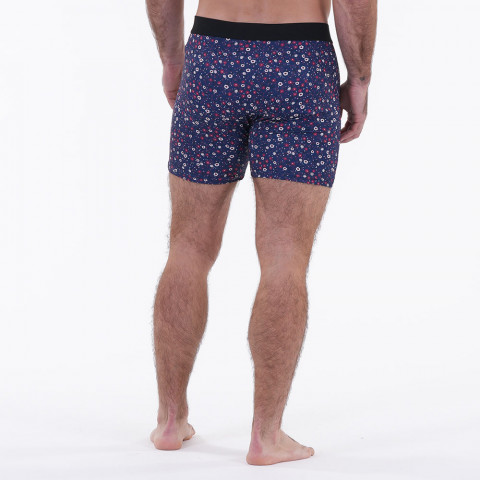 Boxer fleuri Club Ruckfield bleu marine