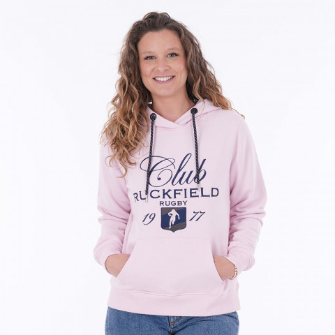 Sweat à capuche femme Ruckfield rose