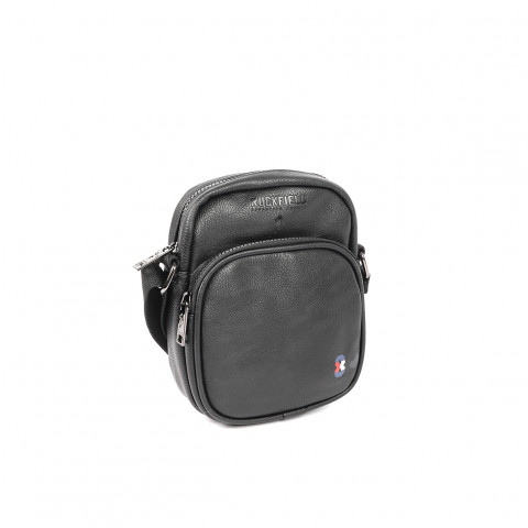 Sac travers Ruckfield en cuir noir 