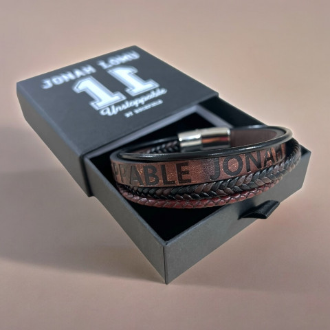 Bracelet cuir 4 rangs Jonah LOMU by Ruckfield