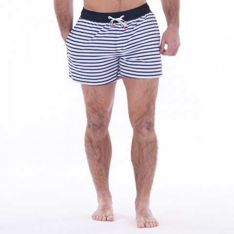 Boardshort rayé bleu & blanc Ruckfield French Rugby Club