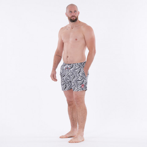 Boardshort Ruckfield Rugby Maori blanc