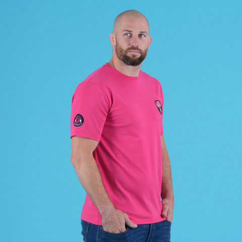 T-shirt fuchsia Ruckfield Tropical Rugby 