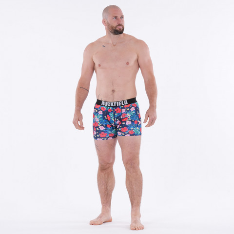 Boxer Ruckfield tropical bleu marine