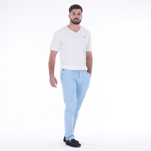 Pantalon chino bleu ciel Ruckfield essentiel