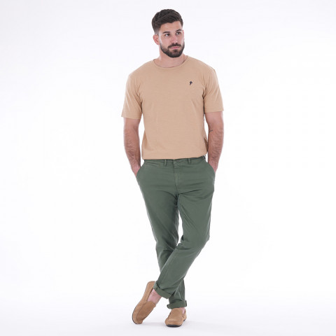 Pantalon chino kaki Ruckfield essentiel