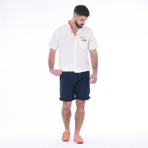 Bermuda chino bleu marine Ruckfield essentiel 