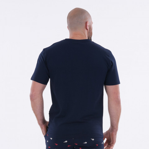 Pyjashort à motif Ruckfield marine