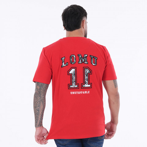 t-shirt à manches courtes rouge "Jonah Lomu" by Ruckfield