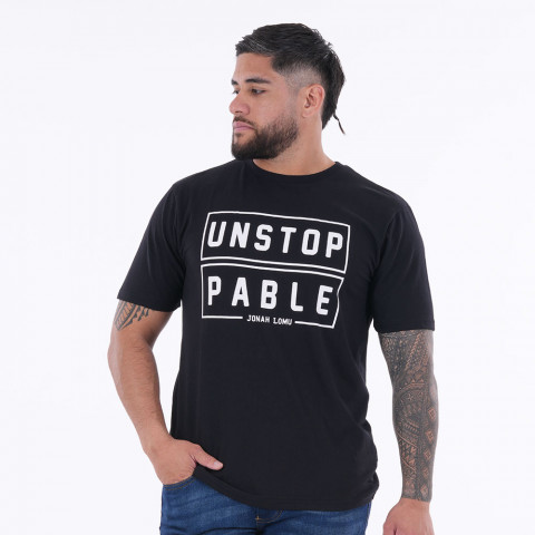 T-shirt noir "UNSTOPPABLE" Jonah LOMU by Ruckfield