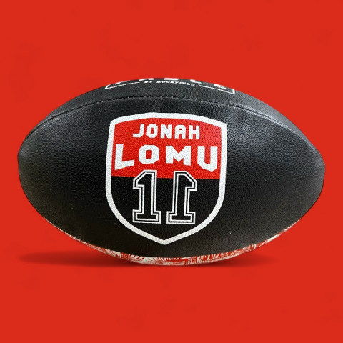 Ballon de rugby Jonah Lomu by Ruckfield noir 