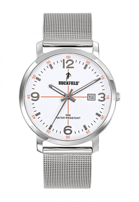 Montre homme Ruckfield bracelet acier argenté