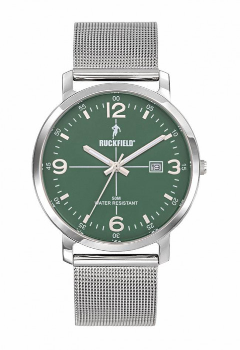 Montre Homme Ruckfield bracelet acier argent