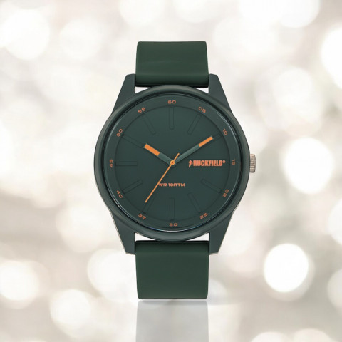 Montre homme Ruckfield bracelet silicone vert foncé