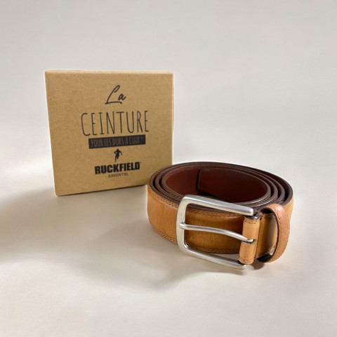 Ceinture Ruckfield 100% cuir homme marron