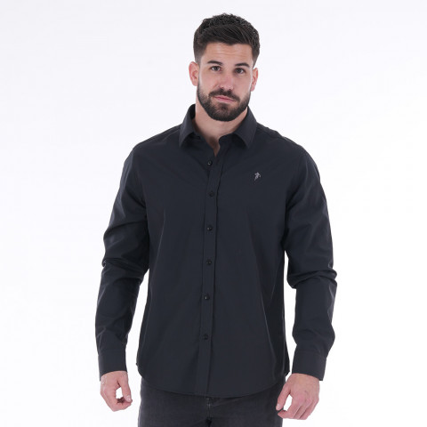 Chemise no-iron à manches longues Ruckfield essentiel noir