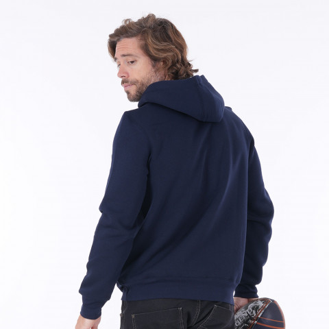 Sweat shirt capuche bleu marine Webb Ellis "Rugby Legend"