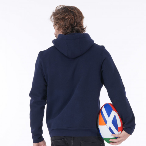 Sweatshirt à capuche Webb Ellis Rugby Nations bleu marine