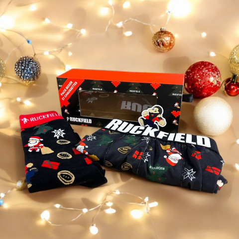 Pack boxer et chaussettes de noël + porte-clé