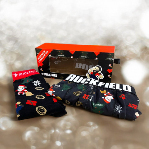 Pack boxer et chaussettes de noël + porte-clé