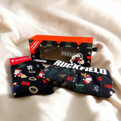 Pack boxer et chaussettes de noël + porte-clé