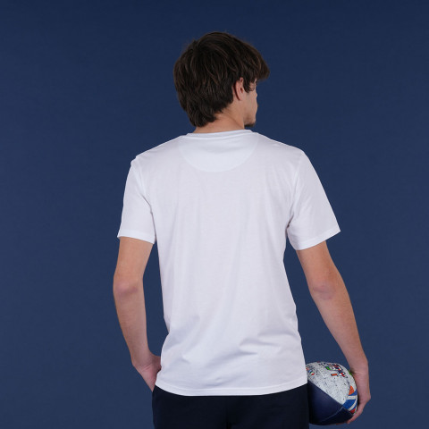 T-shirt à manches courtes Webb Ellis rugby nations blanc