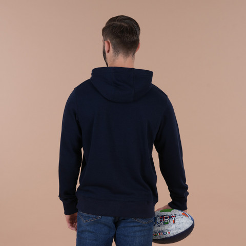 Sweat à capuche bleu marine Webb Ellis rugby nations