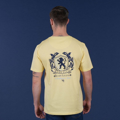 T-shirt à manches courtes jaune clair Webb Ellis Rugby Legend