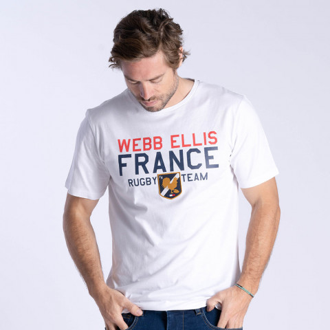 T-shirt à manches courtes WEBB ELLIS Rugby Nations blanc