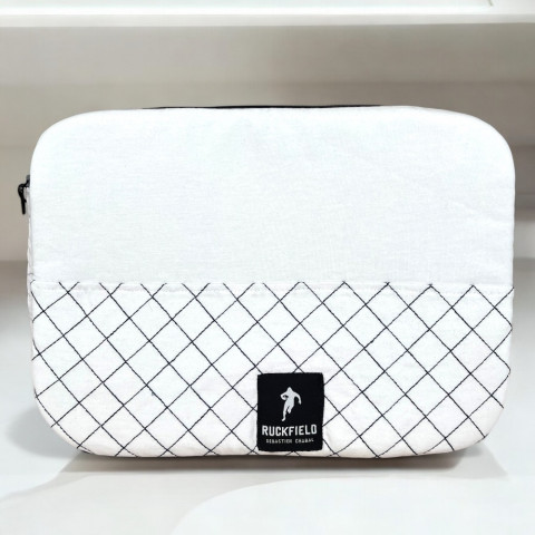 Pochette d'ordinateur 13 pouces Ruck'cyclé blanc